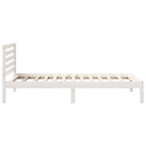 Struttura del letto Bianco 75 x 190 cm Pino massello