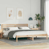 Struttura del letto Marrone 180 x 200 cm Pino massello