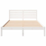 Struttura del letto Bianco 140 x 210 cm Pino massello