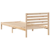 Struttura del letto Marrone 90 x 220 cm Pino massello