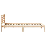 Struttura del letto Marrone 90 x 220 cm Pino massello