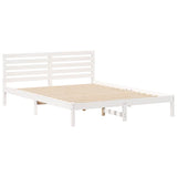Struttura del letto Bianco 160 x 220 cm Pino massello