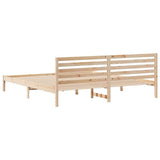 Struttura del letto Marrone 200 x 220 cm Pino massello