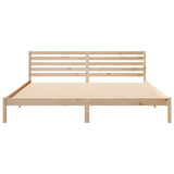 Struttura del letto Marrone 200 x 220 cm Pino massello