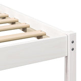 Struttura del letto Bianco 90 x 190 cm Pino massello