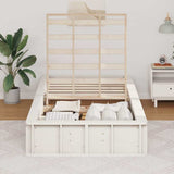 Struttura del letto Bianco 75 x 190 cm Pino massello
