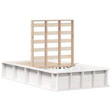 Struttura del letto Bianco 75 x 190 cm Pino massello
