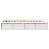 Struttura del letto Bianco 75 x 190 cm Pino massello