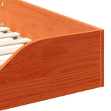 Struttura del letto Marrone cerato 100 x 220 cm Pino massello
