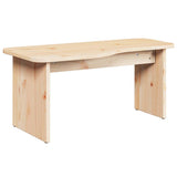 Tavolino da salotto 2 pcs Naturale Legno di pino massello