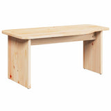 Tavolino da salotto 2 pcs Naturale Legno di pino massello
