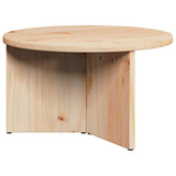 Tavolino da salotto 2 pcs Naturale Legno massello di pino