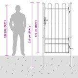 Cancello per recinzione BOXTEL 103 x 225 cm