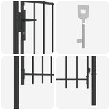 Cancello per recinzione Grigio 100 x 100 cm