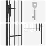 Cancello per recinzione Grigio 100 x 150 cm