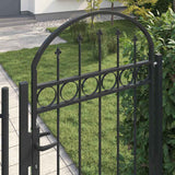 Cancello per recinzione Grigio 89 x 200 cm Acciaio