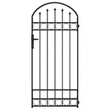 Cancello per recinzione Grigio 89 x 200 cm Acciaio