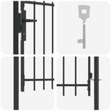 Cancello per recinzione Grigio 100 x 150 cm