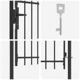 Cancello per recinzione Grigio 100 x 150 cm