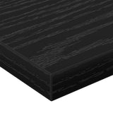 Scaffale 4 pcs Nero 60 x 20 x 1,5 cm Legno truciolato