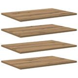 Scaffale 3 livelli 4 pcs 60 x 40 x 1,5 cm Legno truciolato