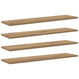 Scaffale 3 livelli 4 pcs 80 x 20 x 1,5 cm Legno truciolato
