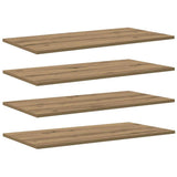Scaffale 3 livelli 4 pcs 80 x 40 x 1,5 cm Legno truciolato
