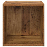 Armadietto a muro con lo scaffale Legno vecchio 37 x 37 x 37 cm