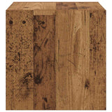 Armadietto a muro con lo scaffale Legno vecchio 37 x 37 x 37 cm