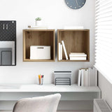 Armadietto a muro A parete 2 pcs Rovere artigianale