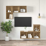 Set mobile TV 37 x 37 x 72 cm Rovere artigianale