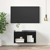 Set mobile TV Rovere Nero 37 x 37 x 72 cm Legno truciolato