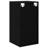 Set mobile TV Rovere Nero 37 x 37 x 72 cm Legno truciolato
