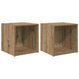 Set mobile TV 2 pcs Rovere artigianale Legno truciolato