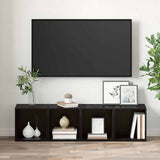 Set mobile TV 4 pcs Nero 37 x 35 x 37,5 cm Legno truciolato