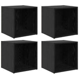Set mobile TV 4 pcs Nero 37 x 35 x 37,5 cm Legno truciolato
