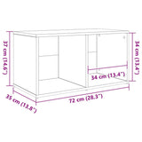 Set mobile TV 72 x 35 x 37 cm Marrone Legno truciolato
