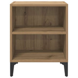 Armadio da Notte 2 pz Rovere artigianale 40 x 30 x 50 cm