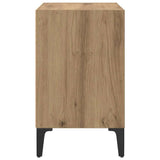 Armadio da Notte 2 pz Rovere artigianale 40 x 30 x 50 cm