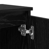 Armadio da Notte Rovere Nero 40 x 30 x 50 cm Legno truciolato