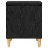 Armadio da Notte Rovere Nero 40 x 30 x 50 cm Legno truciolato