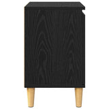 Armadio da Notte Rovere Nero 40 x 30 x 50 cm Legno truciolato