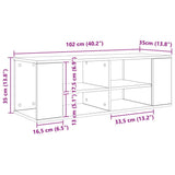 Set mobile TV 102 x 35 x 35 cm Rovere artigianale