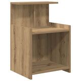 Armadio da Notte 2 pz Rovere artigianale 40 x 35 x 60 cm