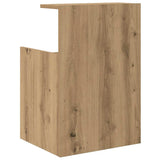 Armadio da Notte 2 pz Rovere artigianale 40 x 35 x 60 cm