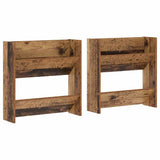 Armadio per scarpe da muro 2 pcs Legno vecchio 60 x 18 x 60 cm