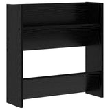 Mobile per scarpe Rovere Nero 60 x 18 x 60 cm Legno truciolato