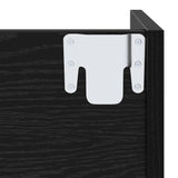 Armadio per scarpe da muro Rovere Nero 60 x 18 x 90 cm