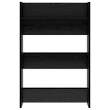 Mobile per scarpe Rovere Nero 60 x 18 x 90 cm Legno truciolato