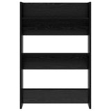 Armadio per scarpe da muro Rovere Nero 60 x 18 x 90 cm